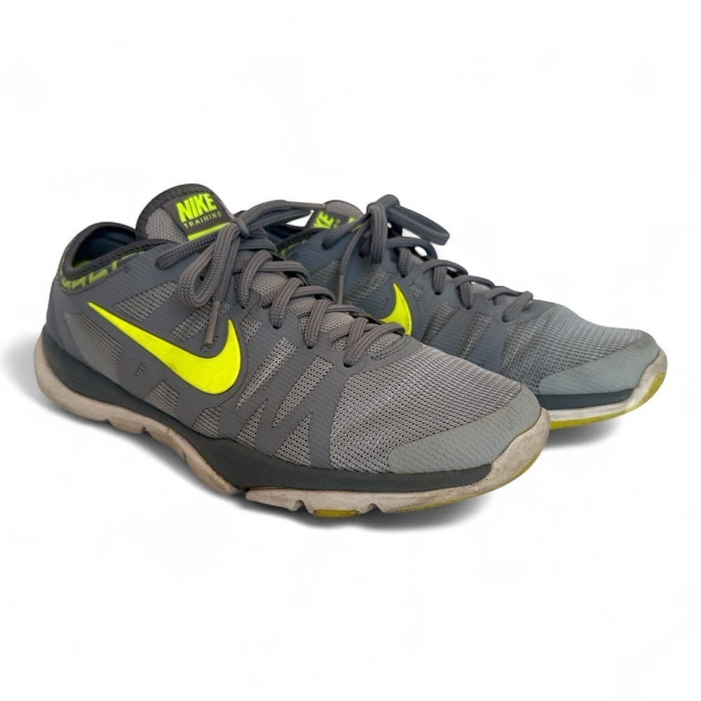 Nike Gray with Neon Yellow Accents Sneakers